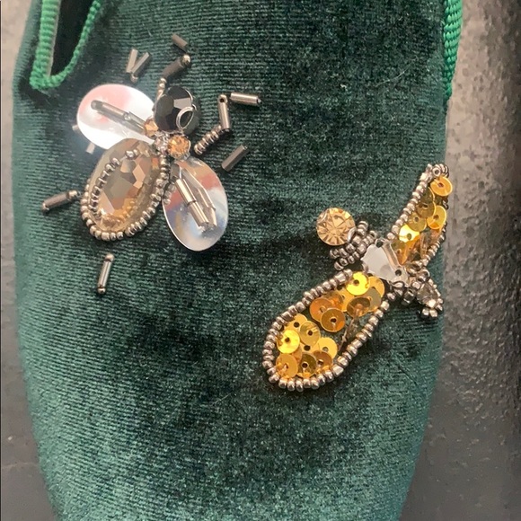 NWT Vintage Havana Sue Hunter Green Velvet flats - Picture 7 of 16